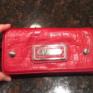 B Makowsky red wallet